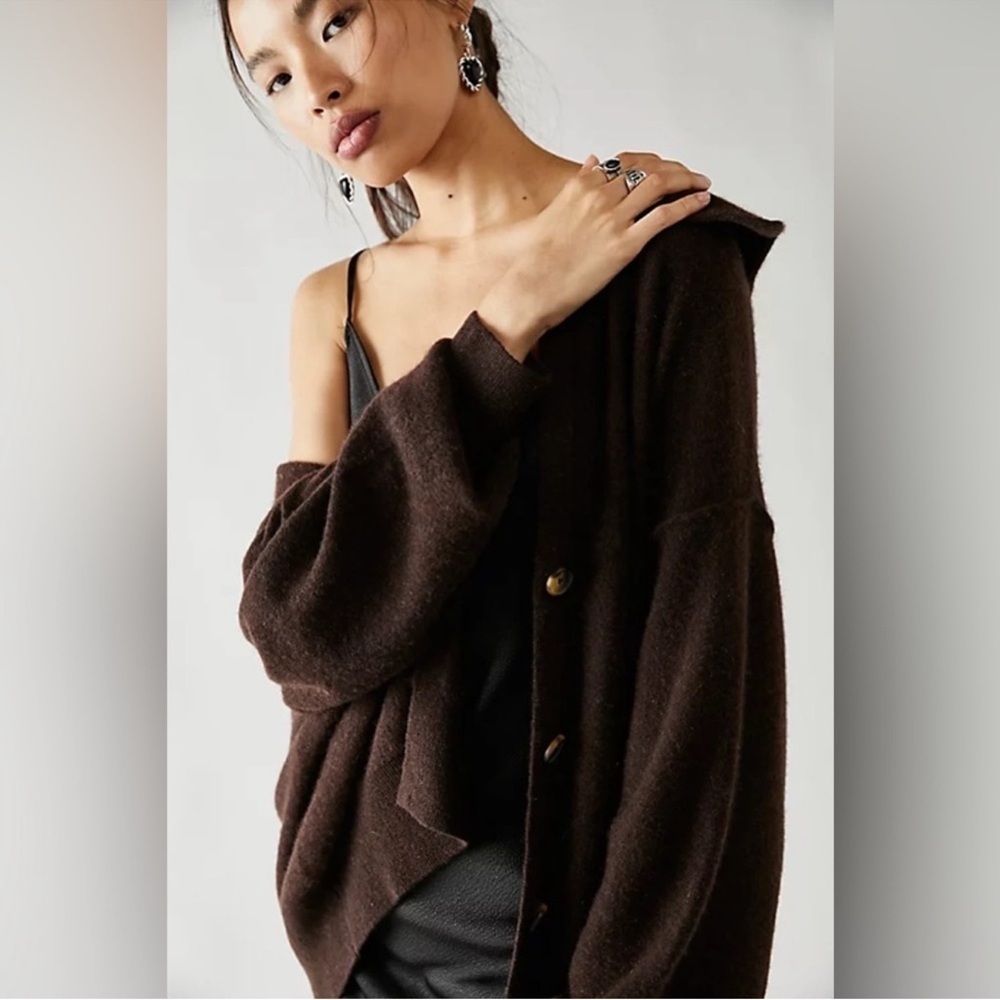 Free People Swim Too Deep Cashmere Cardi size S